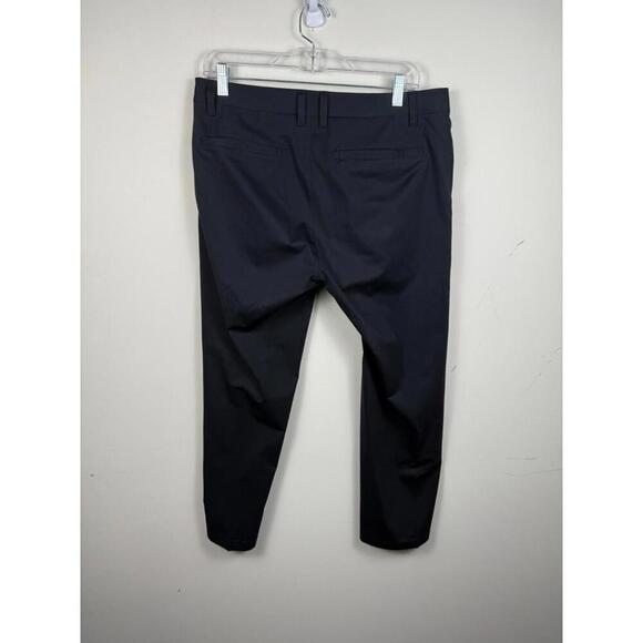 Rhone Commuter Pants 33 Performance Golf Stretch Chino Tapered Pockets Black - Picture 2 of 5